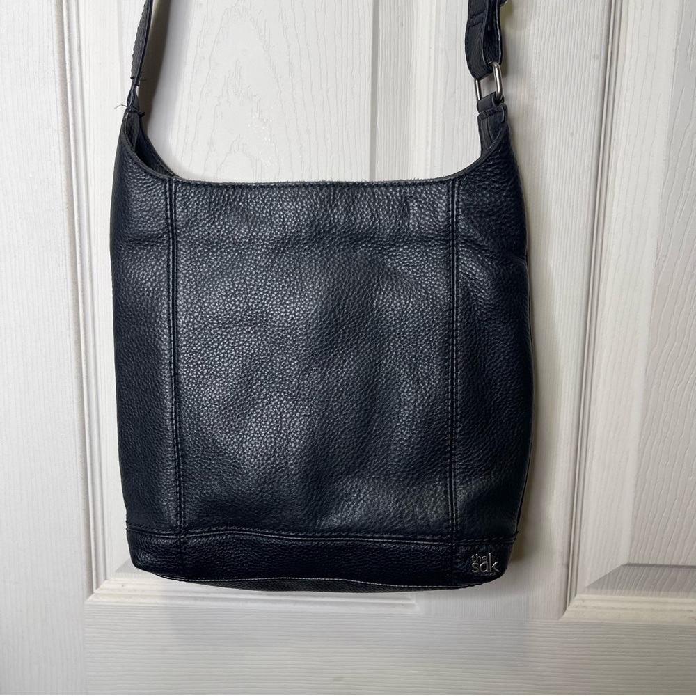 The Sak Black Faux Leather Crossbody Bag